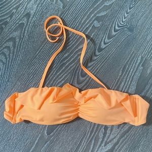 Ruffle Padded orange 🍊 swim top US6